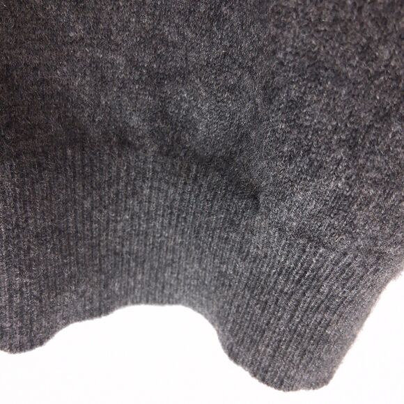 100% Cashmere Sweater Men's Allen Solly Size XL Gray V-neck - Picture 5 of 11